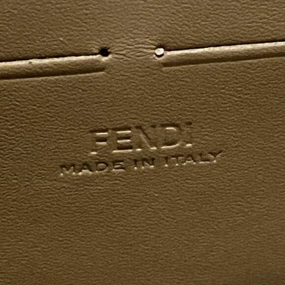 Auth FENDI Baguette Soft Trunk/Zucca Pattern 7VA565 Dark Brown Beige Jacquard - Picture 13 of 16